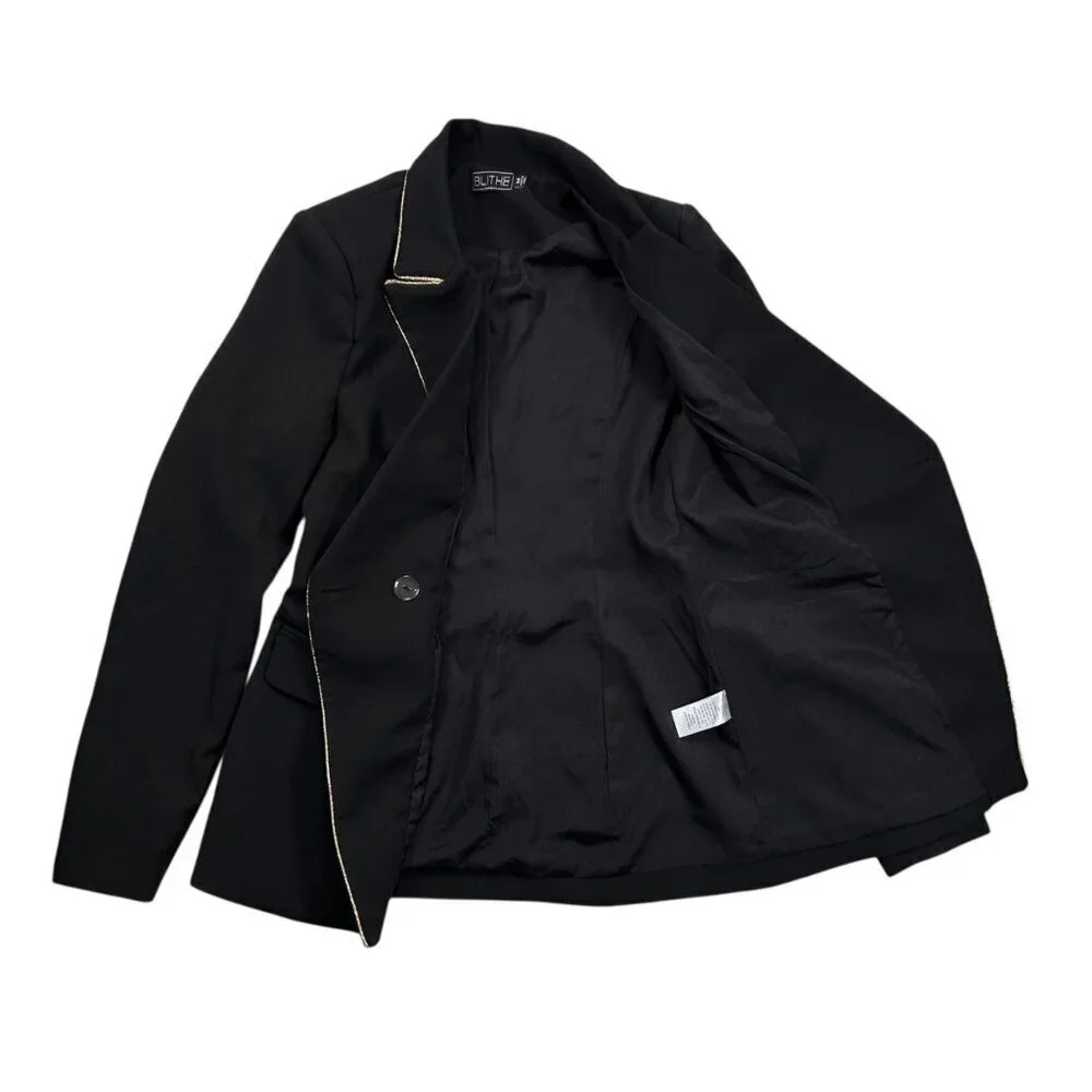 Blithe Los Angeles Medium Blazer Gold Formal Party Wedding Office